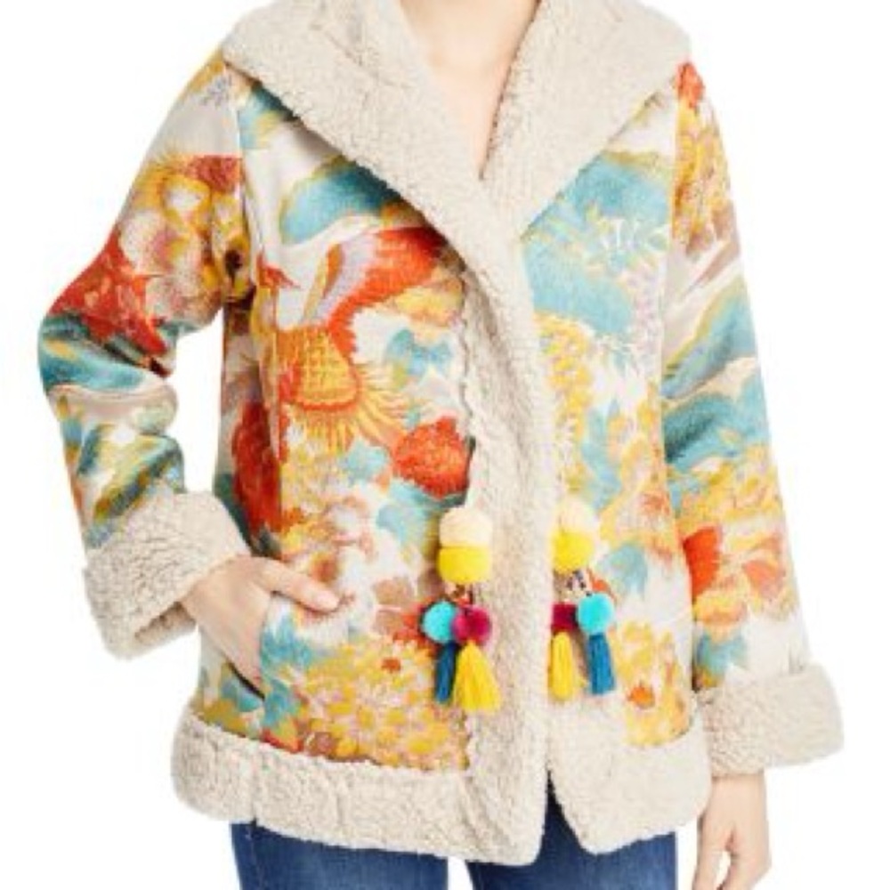 NEW with TAGS Johnny Was Peony Fur Shearling Ski Jacket Size M. Pennylane style.